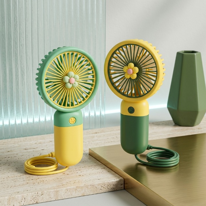 3-Speed Rechargeable Hand Fan
