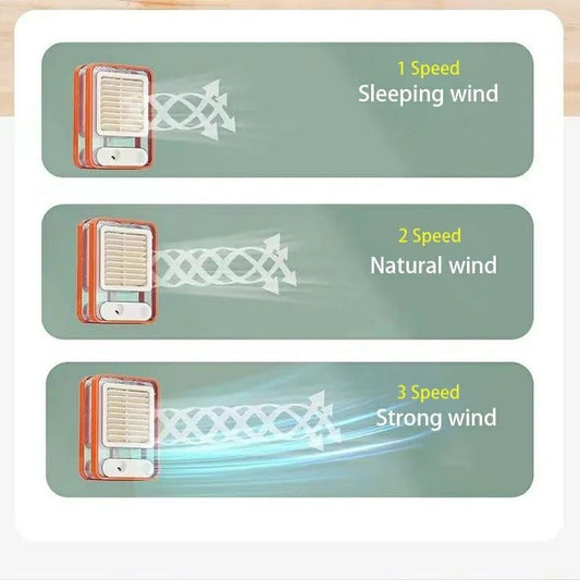 3-Speed USB Rechargeable Air Cooler & Humidifier