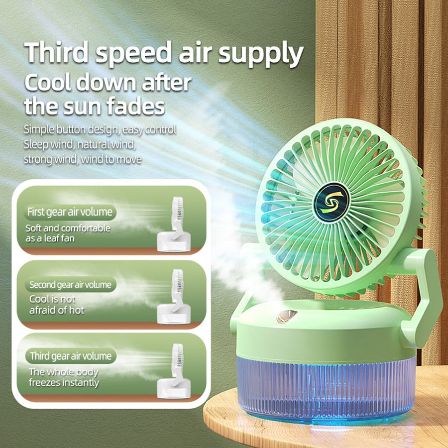 800ml Rechargeable Desktop Misting Fan