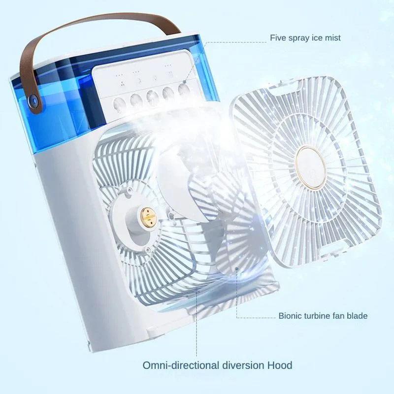 Desktop Water Mist Fan with 5 spray ice mist