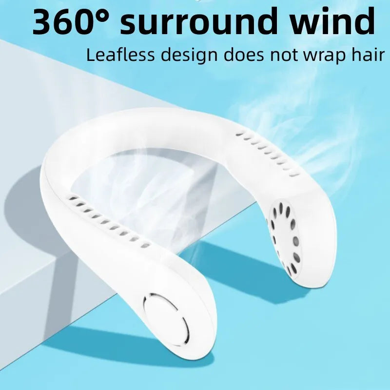Hands-Free Bladeless Neck Cooling Fan
