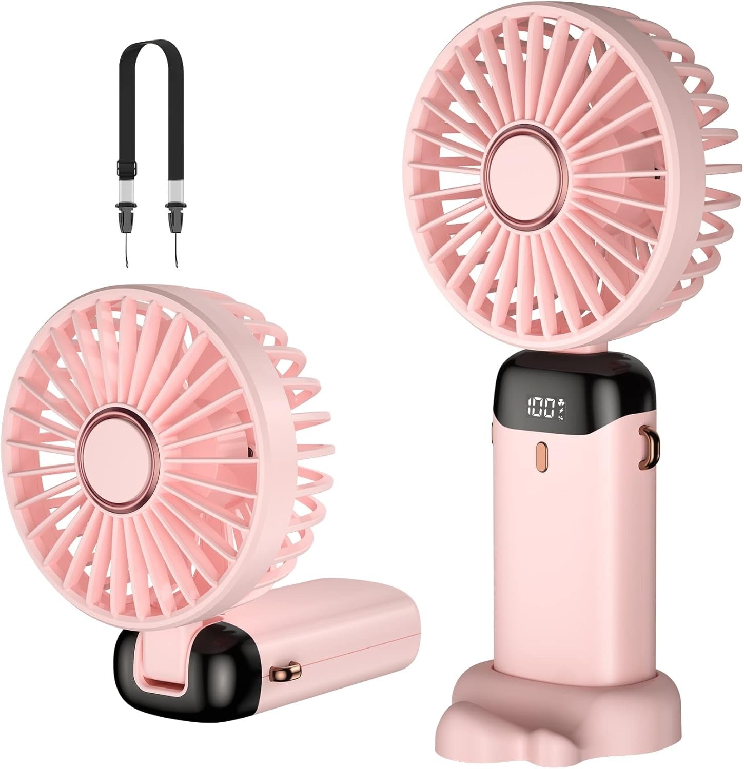 Pink hand fan