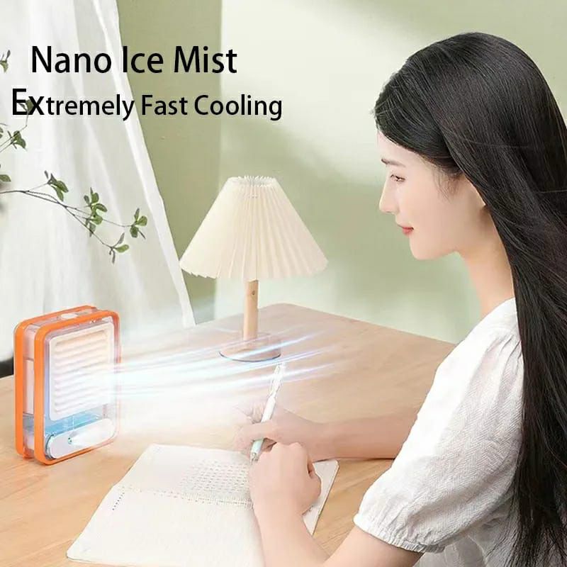 Portable Mini Air Conditioner & Desk Fan with Humidifier