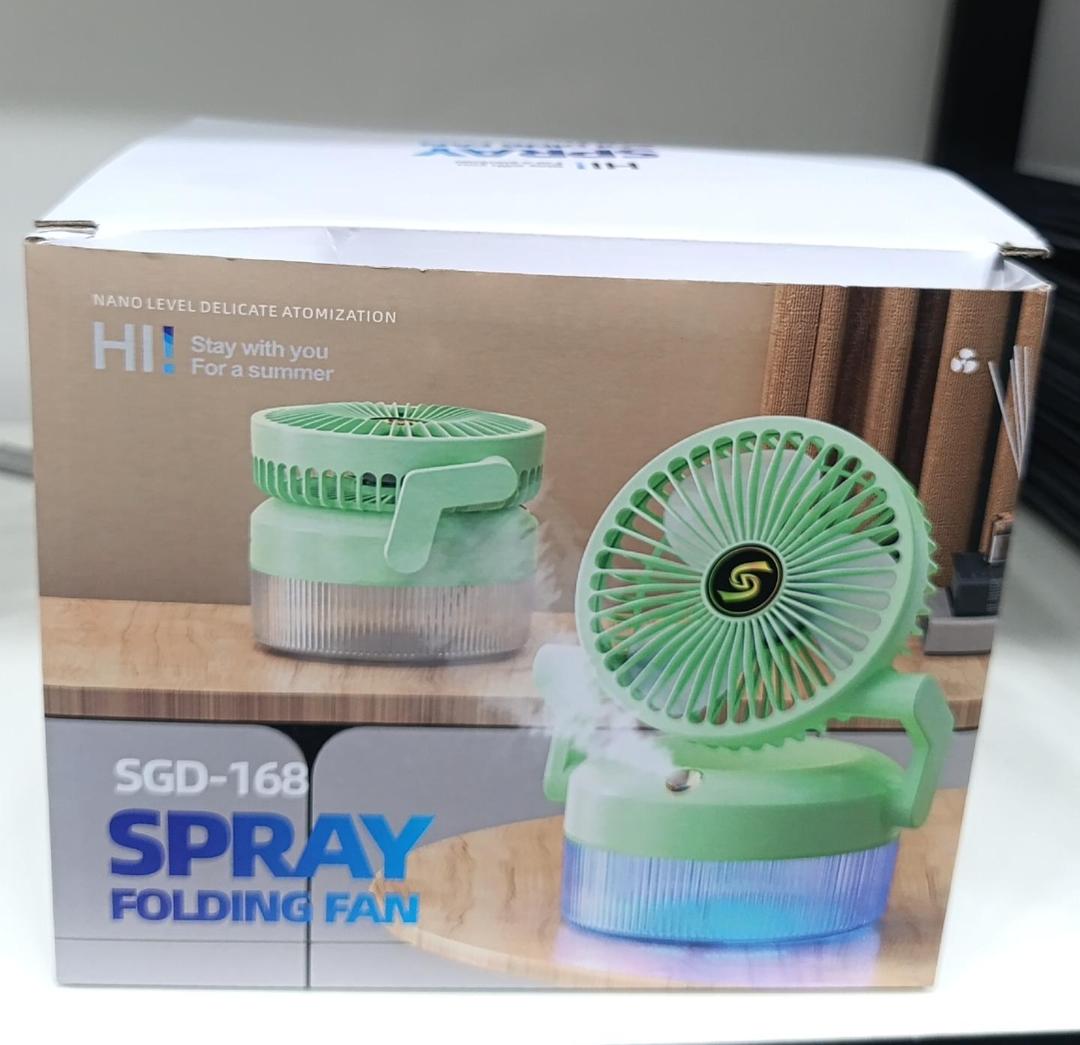 Rechargeable Desktop Misting Fan Box