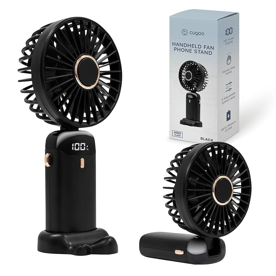 black hand fan