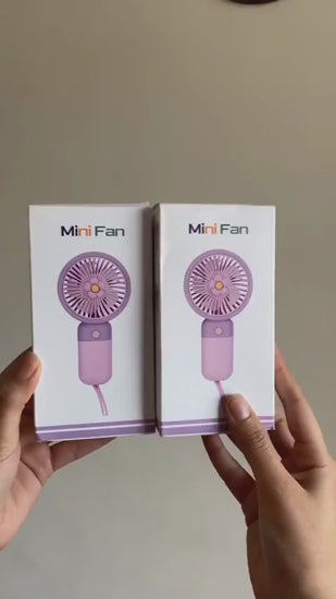 3-Speed Rechargeable Hand Fan Unboxing
