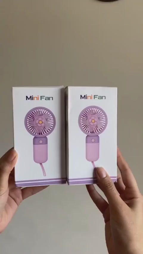 3-Speed Rechargeable Hand Fan Unboxing